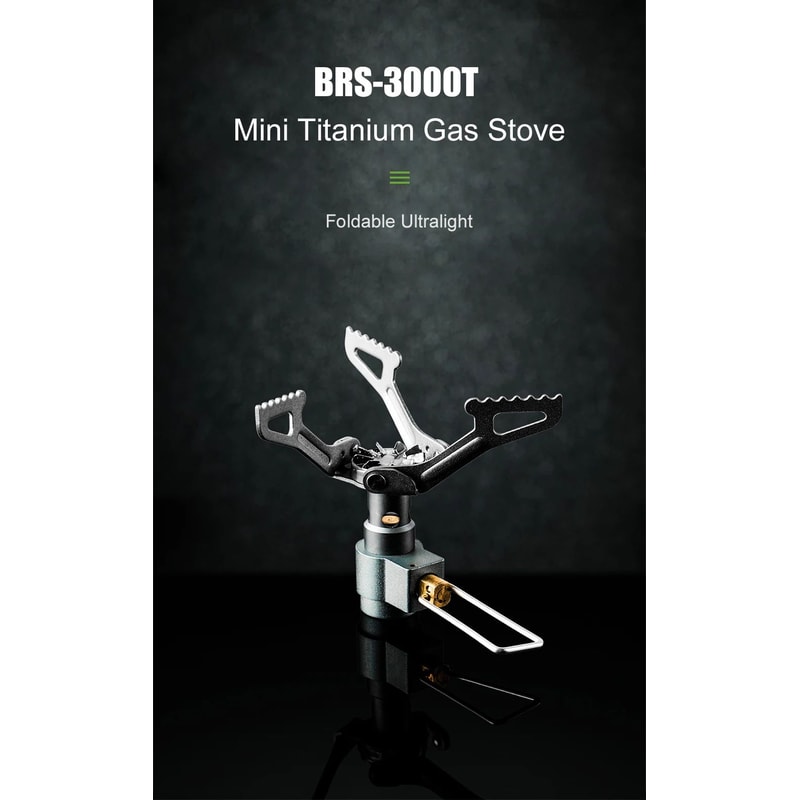 Ultralight Titanium Camping Gas Stove BRS 3000T Portable Outdoor Burner 6