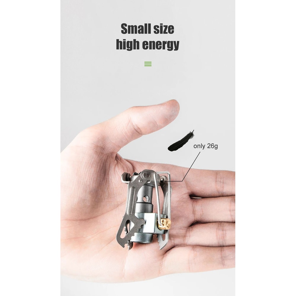 Ultralight Titanium Camping Gas Stove BRS 3000T Portable Outdoor Burner 7