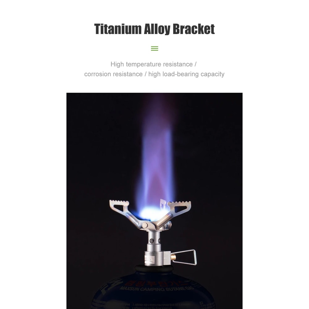 Ultralight Titanium Camping Gas Stove BRS 3000T Portable Outdoor Burner 9