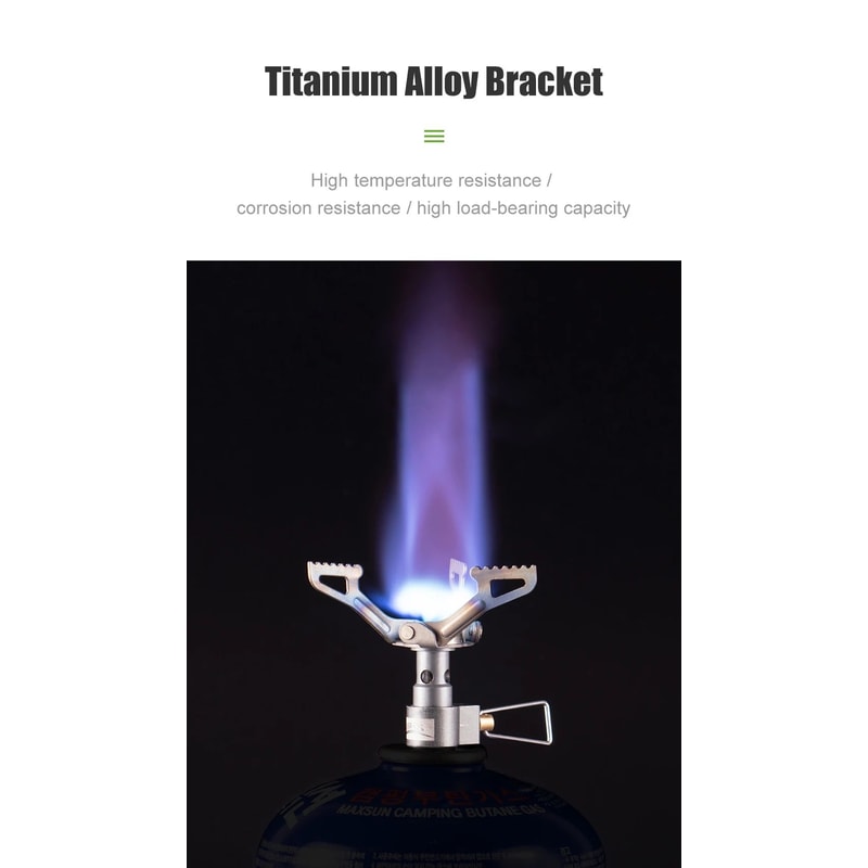 Ultralight Titanium Camping Gas Stove BRS 3000T Portable Outdoor Burner 9