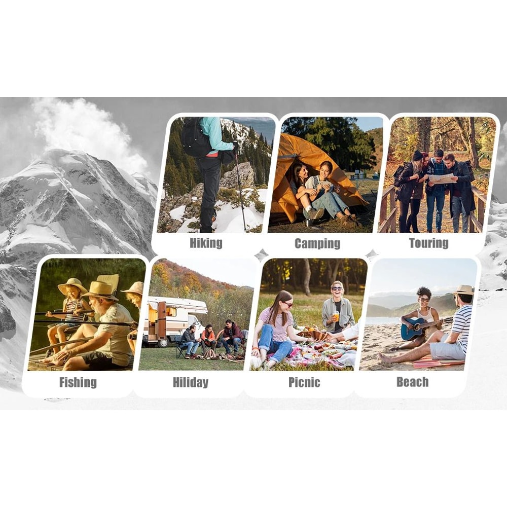 Westtune Portable Folding Camping Chair With Headrest Lightweight Outdoor Chair 11