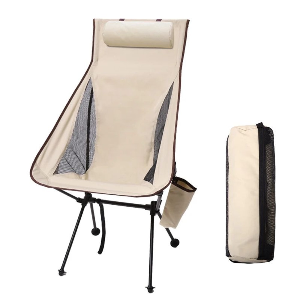 Westtune Portable Folding Camping Chair With Headrest Lightweight Outdoor Chair 12
