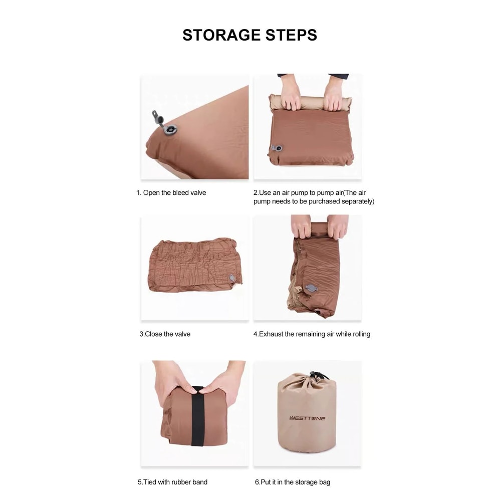 Westtune Portable Self Inflating Camping Pillow Ultralight Travel Outdoor Pillow 13