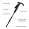 4Section Portable Folding Trekking Pole Lightweight Hiking Walking Stick 2