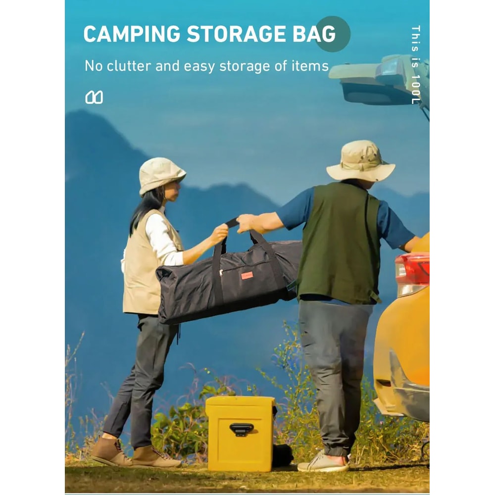 Westtune 100L Camping Tools Storage Bag Folding Large Capacity Travel Gear Organizer 6