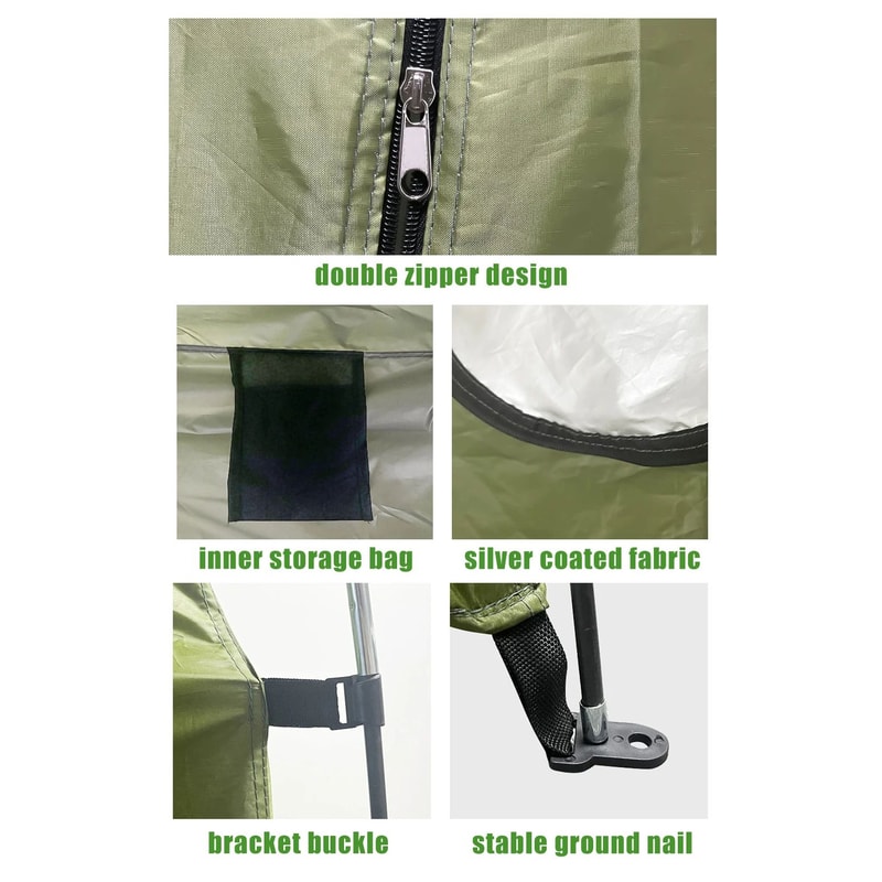 Westtune Portable Waterproof Privacy Shower Tent Outdoor Changing Shelter 7