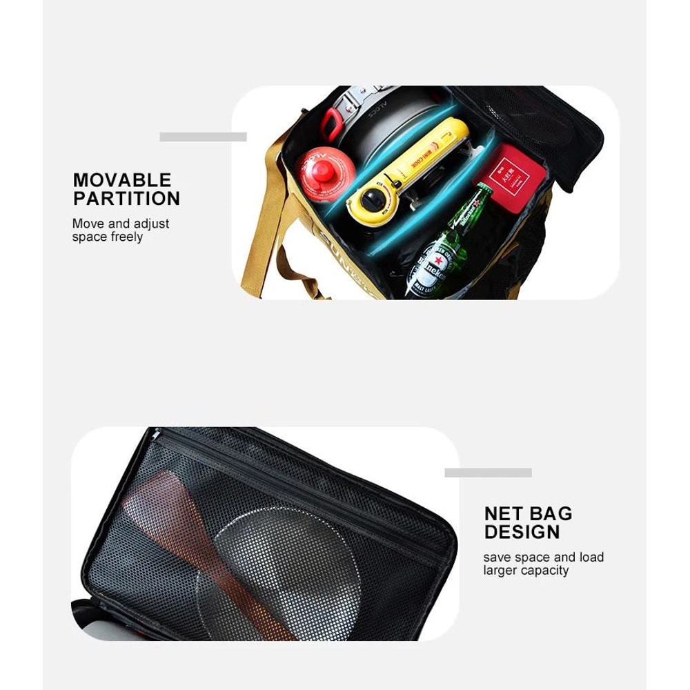 Large Capacity Portable Travel Tableware Bag For Camping And Picnics 7