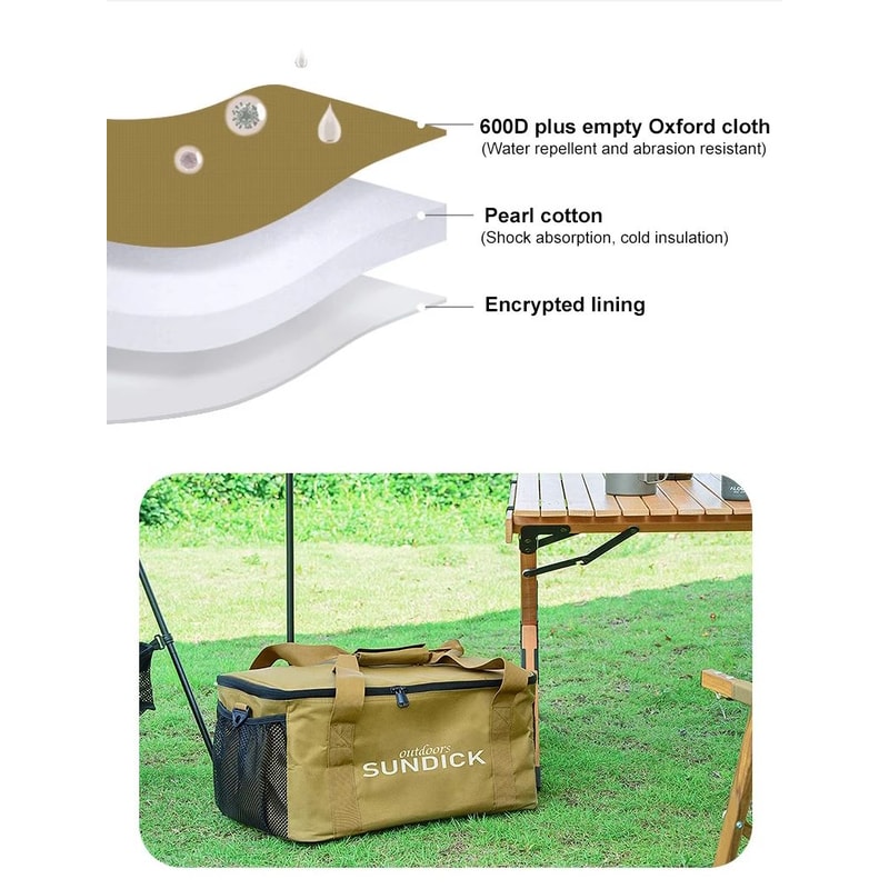 Large Capacity Portable Travel Tableware Bag For Camping And Picnics 9