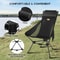 Westtune Camping Moon Chair Ultralight Folding Chair With Headrest For Outdoor Relaxation 1