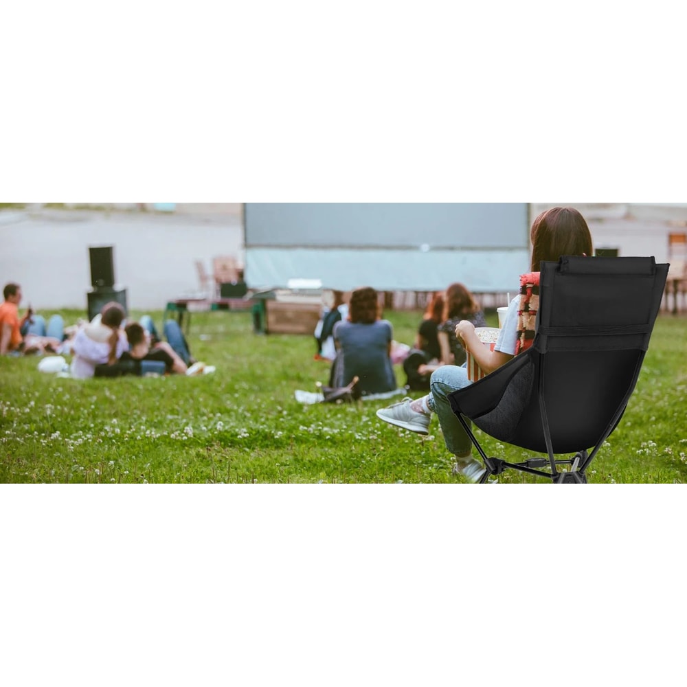 Westtune Camping Moon Chair Ultralight Folding Chair With Headrest For Outdoor Relaxation 10