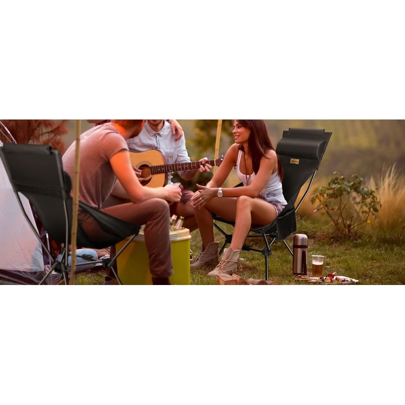 Westtune Camping Moon Chair Ultralight Folding Chair With Headrest For Outdoor Relaxation 13