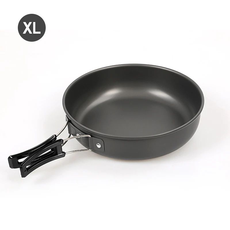 Westtune Camping Frying Pan Portable Aluminum Outdoor Cookware With Foldable Handle 13