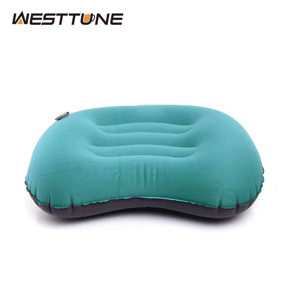 Westtune Portable Inflatable Camping Pillow Ultralight Travel Neck And Lumbar Support 0