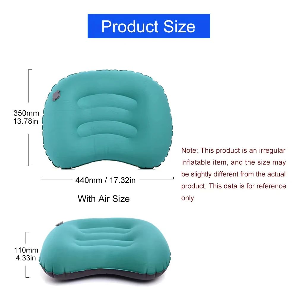 Westtune Portable Inflatable Camping Pillow Ultralight Travel Neck And Lumbar Support 2