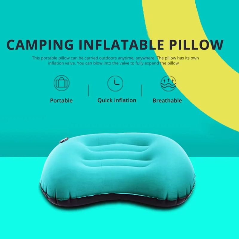 Westtune Portable Inflatable Camping Pillow Ultralight Travel Neck And Lumbar Support 3
