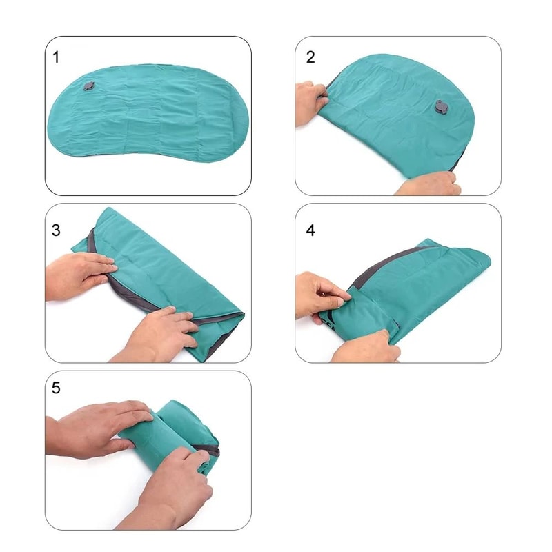 Westtune Portable Inflatable Camping Pillow Ultralight Travel Neck And Lumbar Support 4