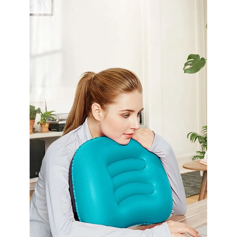 Westtune Portable Inflatable Camping Pillow Ultralight Travel Neck And Lumbar Support 6