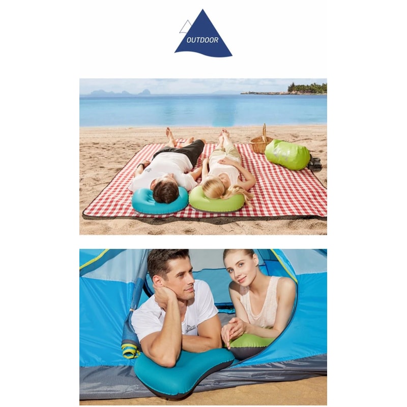 Westtune Portable Inflatable Camping Pillow Ultralight Travel Neck And Lumbar Support 7