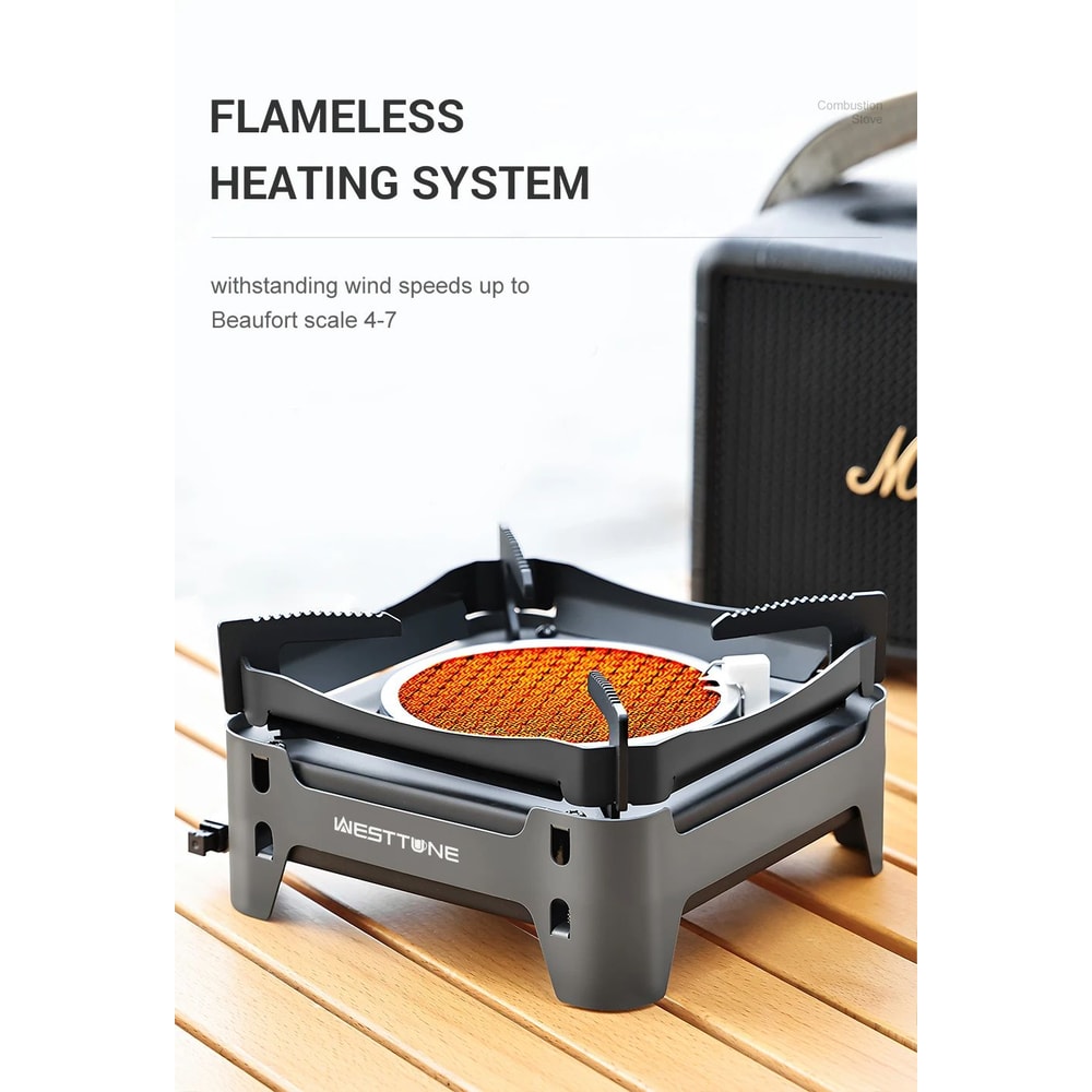 Westtune Camping Cooking Burner Portable 3600W Infrared Gas Stove With Electronic Ignition 11