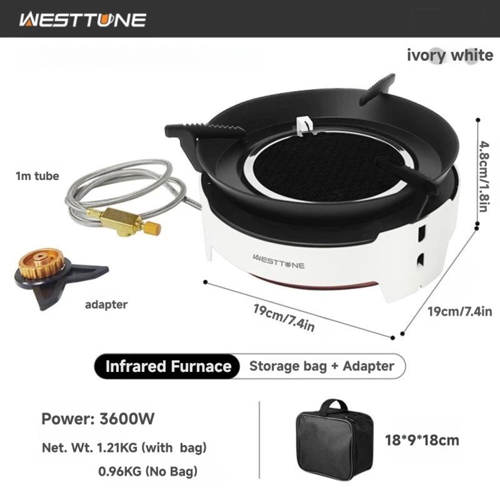 Westtune Camping Cooking Burner Portable 3600W Infrared Gas Stove With Electronic Ignition 20