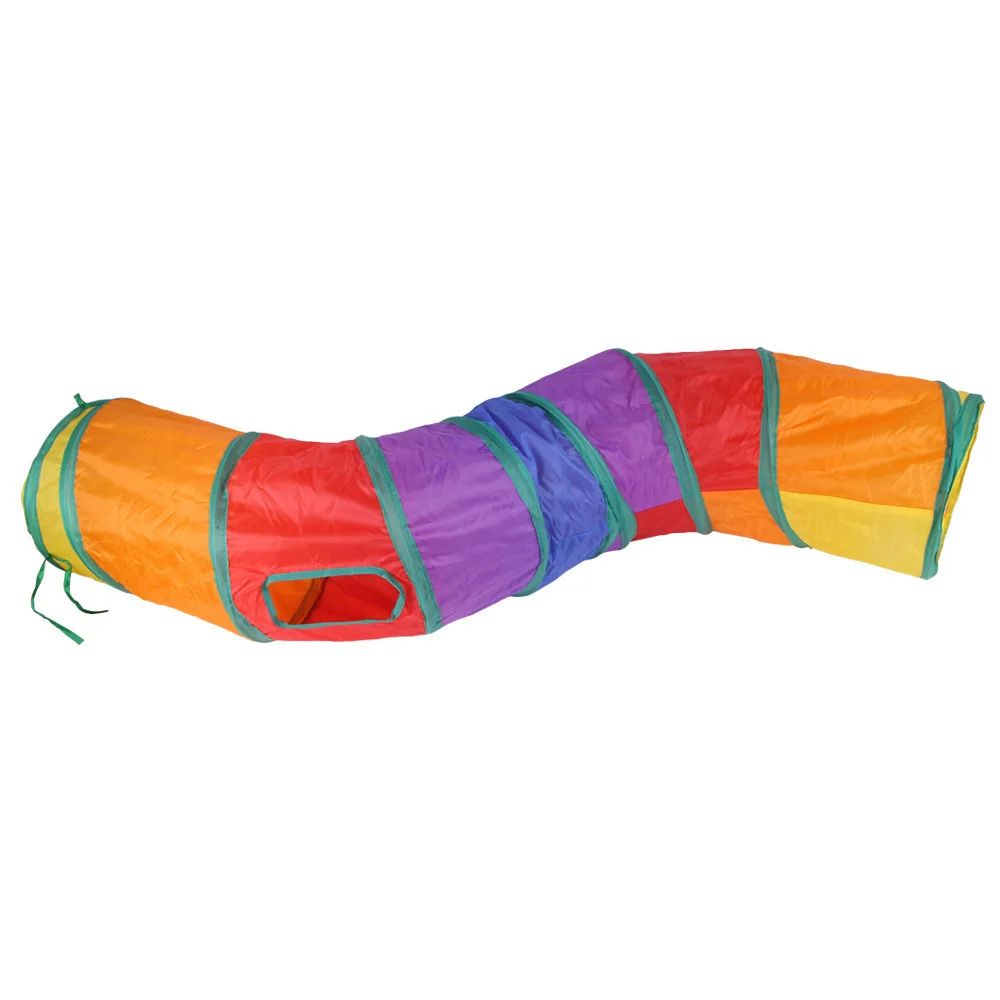 Foldable Cat Tunnel Toy Durable Breathable Play Tube For Indoor Cats 12