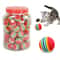 Rainbow Cat Toy Balls Interactive Chew And Play Training Balls For Cats And Dogs 0