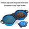 Foldable Dual Bowl Portable Pet Feeding And Water Bowl For Travel 0