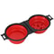 Foldable Dual Bowl Portable Pet Feeding And Water Bowl For Travel 11