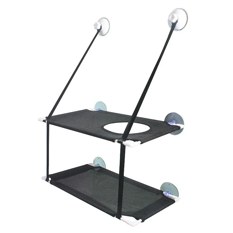 Cat Hammock Window Bed Hanging Sunny Seat With Strong Suction Cups Double Decker Design 20