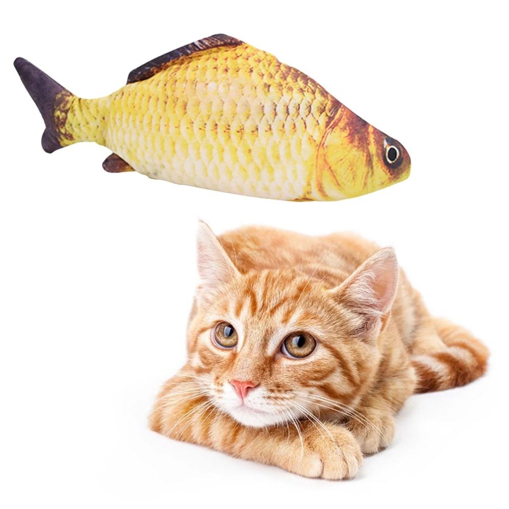 Interactive Floppy Fish Cat Toy USB Rechargeable Realistic Moving Pet Toy 1