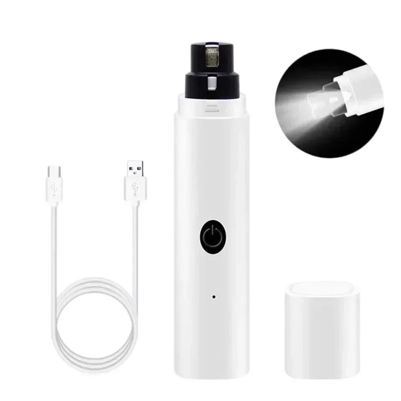 Electric Pet Nail Clippers Rechargeable Nail Grinder With LED Light For Dogs And Cats 18