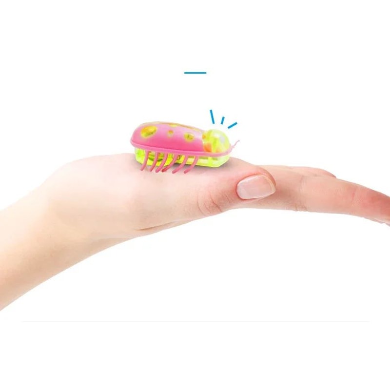 Mini Electric Ladybug Cat Toy Interactive Walking Insect Pet Toy 10