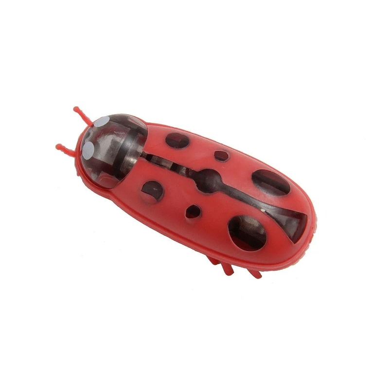 Mini Electric Ladybug Cat Toy Interactive Walking Insect Pet Toy 19
