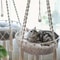Hand Woven Cotton Rope Cat Hammock Hanging Pet Swing Basket For Indoor Use 11