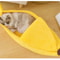 Winter Banana Cat Bed Cute Cozy Pet House Warm Portable Cat And Dog Cushion 5