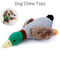 Plush Duck Dog Toy Squeaky Chew Toy With Rope For Teeth Cleaning 0