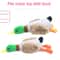 Plush Duck Dog Toy Squeaky Chew Toy With Rope For Teeth Cleaning 6