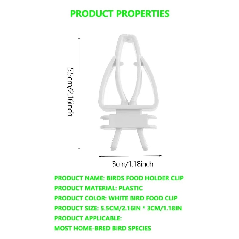 Bird Food Holder Clip Parrot Fruit And Vegetable Feeder For Small Pet Cages 7