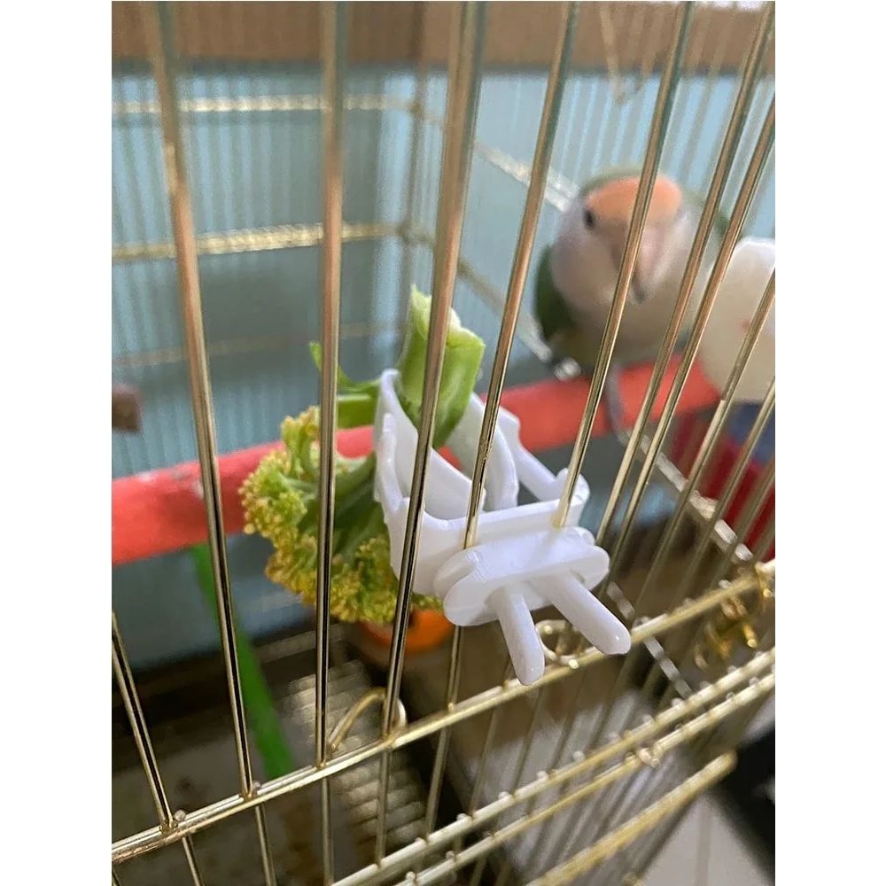 Bird Food Holder Clip Parrot Fruit And Vegetable Feeder For Small Pet Cages 11