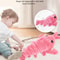 Electric Lobster Cat Toy USB Rechargeable Jumping Shrimp Plush Interactive Pet Toy 5