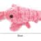 Electric Lobster Cat Toy USB Rechargeable Jumping Shrimp Plush Interactive Pet Toy 10