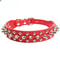 Adjustable PU Leather Spiked Dog Collar Punk Rivet Neck Strap For Small Dogs And Cats 15