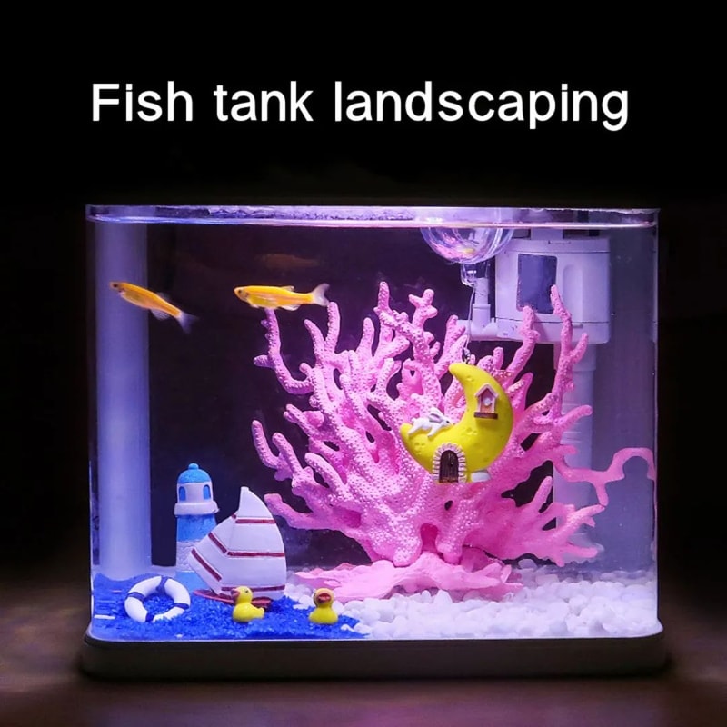 Aquarium Fake Coral Decoration Resin Marine Plant Ornament For Fish Tanks 1