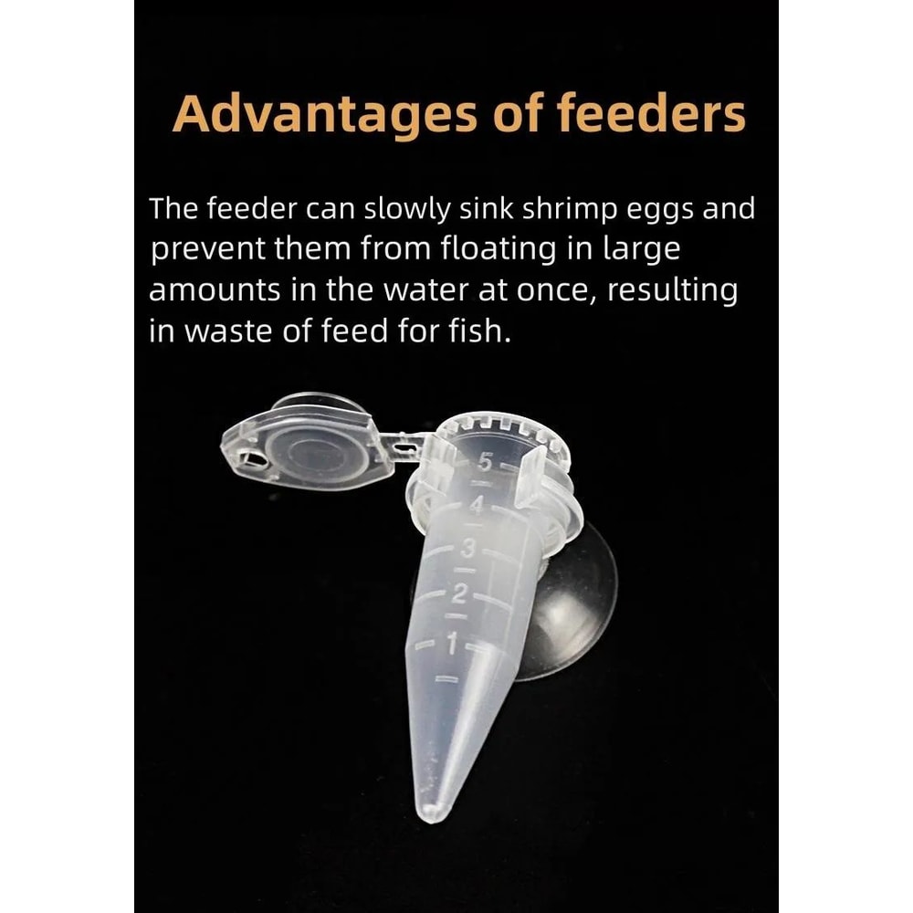 Fish Feeder Cone Funnel Cup With Suction Cup For Worms Shrimp Eggs And Aquarium Feeding 5