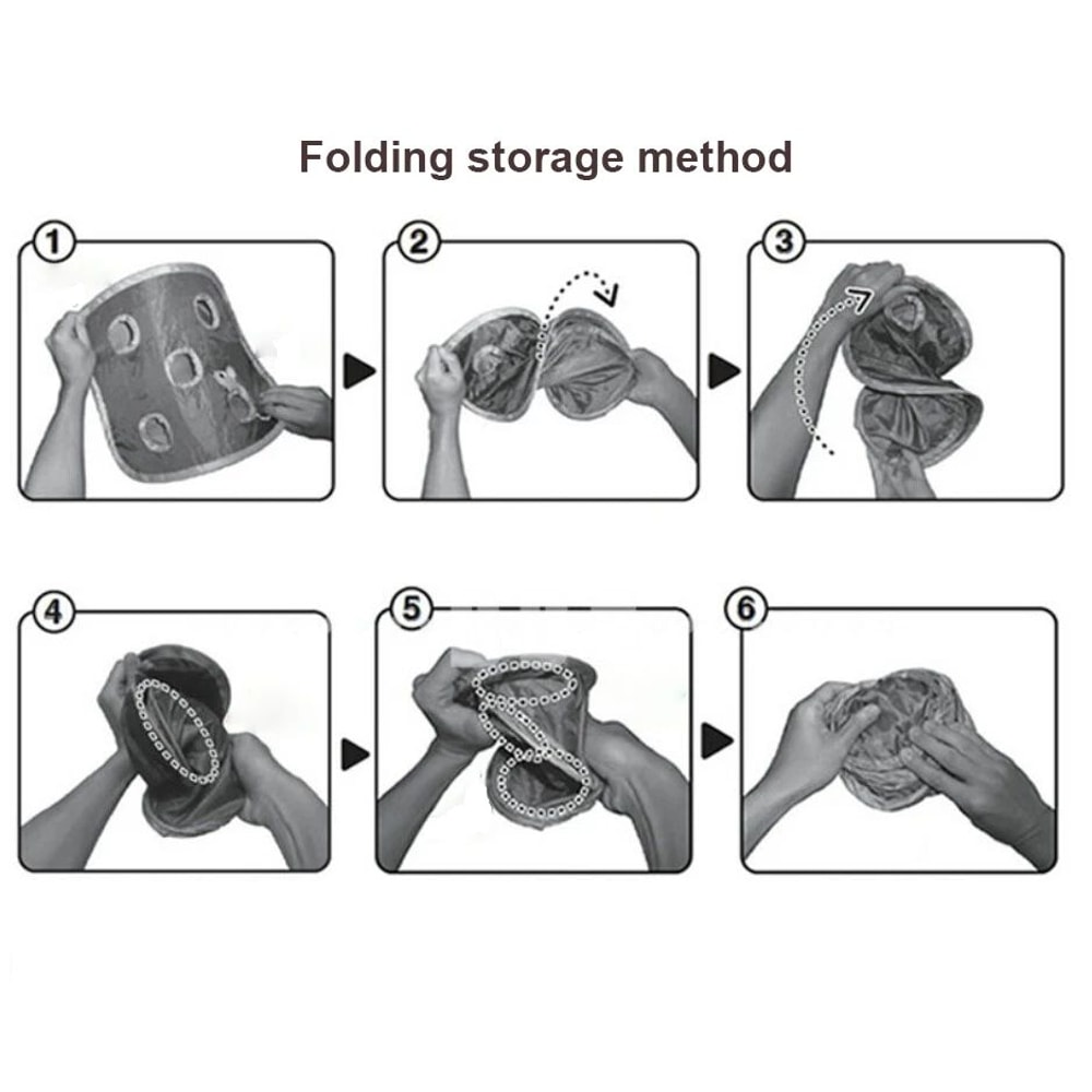 Folding Nine Hole Cat Tunnel Toy With Plush Mouse And Grab Ball 6