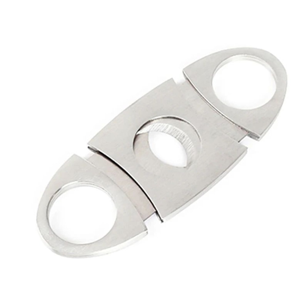 Stainless Steel Cigar Cutter Manual Sharp Double Blade Cigarette Scissors 7