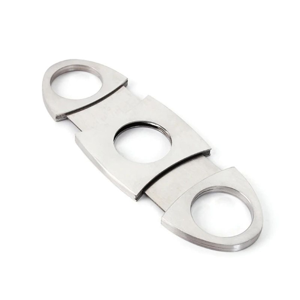 Stainless Steel Cigar Cutter Manual Sharp Double Blade Cigarette Scissors 9