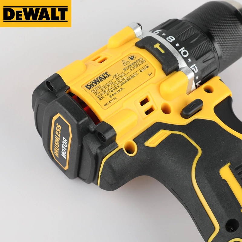 Dewalt 20V Lithium Battery Brushless Compact Electric Screwdriver And Impact Drill DCD805 4