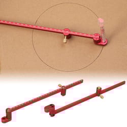 woodworking scribing gauge center finder ruler aluminum circle ruler compass 32cm