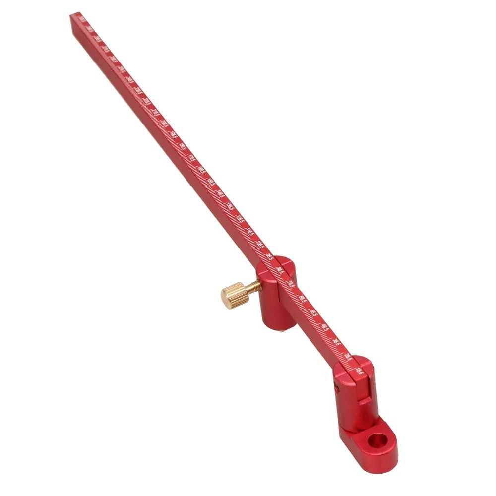Woodworking Scribing Gauge Center Finder Ruler Aluminum Circle Ruler Compass 32cm 7